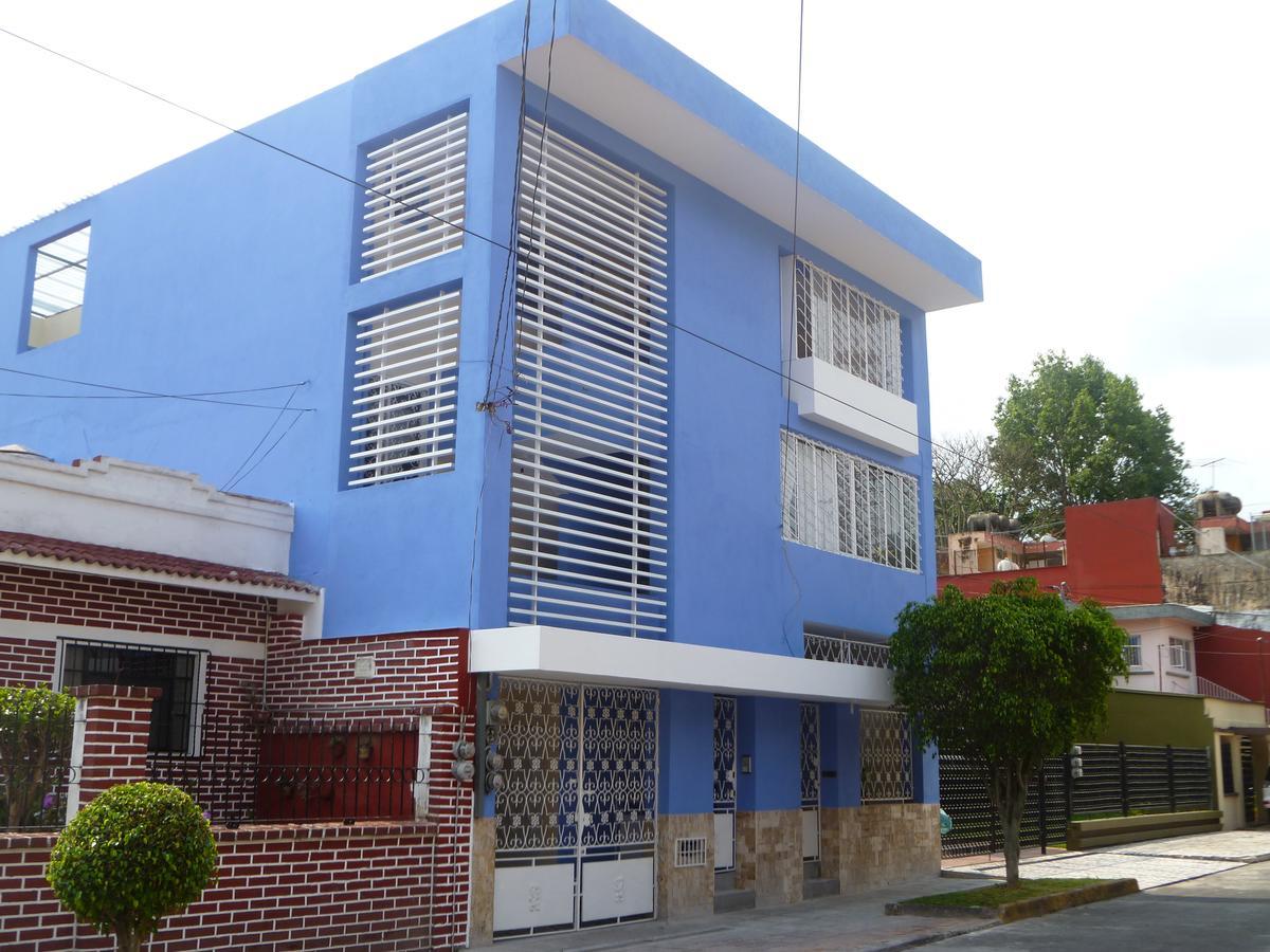 خالابا La Casa Azul Hostal Y Pension - Coatepec المظهر الخارجي الصورة